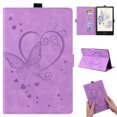 thumbnail image 1 of Stand Case for All-New Paperwhite 2021(6.8" 11th Gen), Allytech Smart PU Leather Shockproof Auto Wake Sleep Book Embossed Butterfly Cover with Card Slots/Stylus Loop for Kindle Paperwhite 2021, Purple, 1 of 7