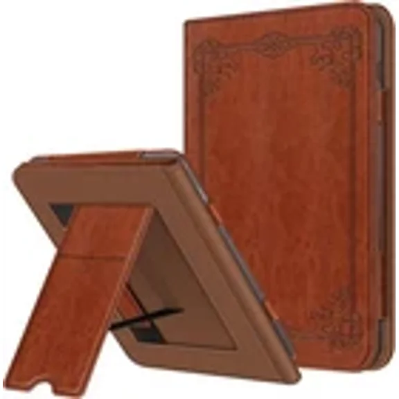 Stand Case For Nook Glowlight 4 Plus (2023) Leather Sleeve Cover With Hand Strap