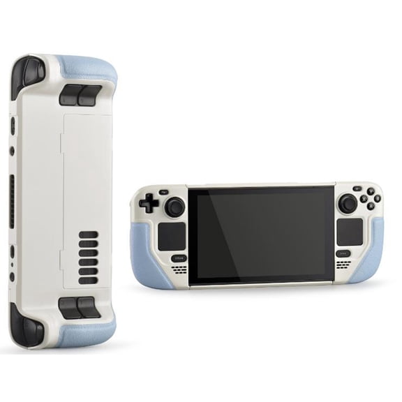 Protective Case for Steam Deck - Game Console Accessory with Stand Function-Blue White