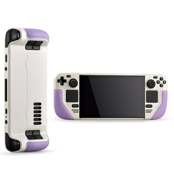 Protective Case for Steam Deck - Game Console Accessory with Stand Function-Purple White