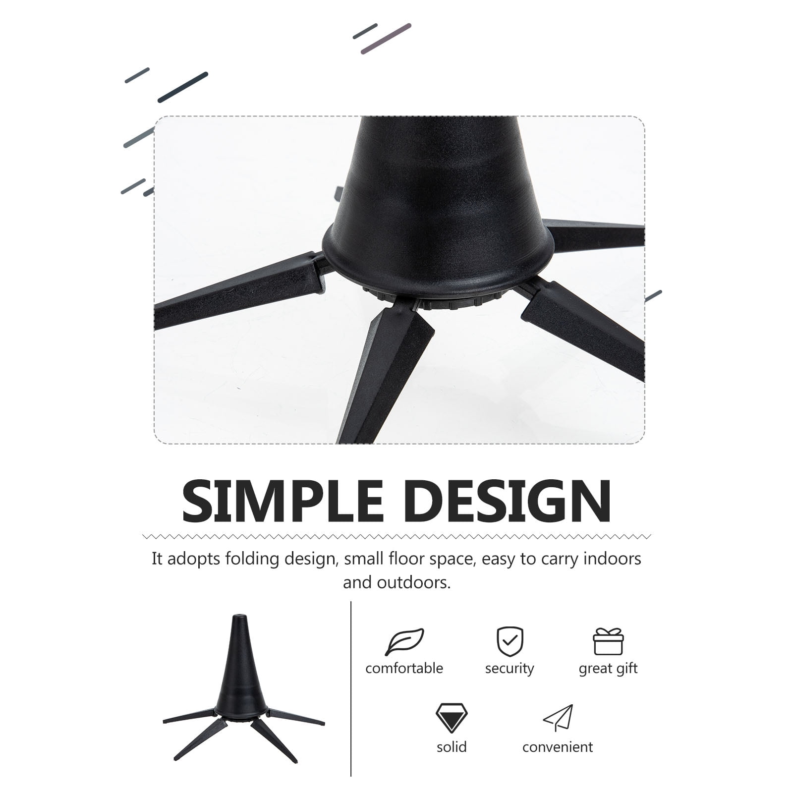 Stand Holder Tripod Oboe Instrument Portable Trumpet Saxophone Stands Metal Flute