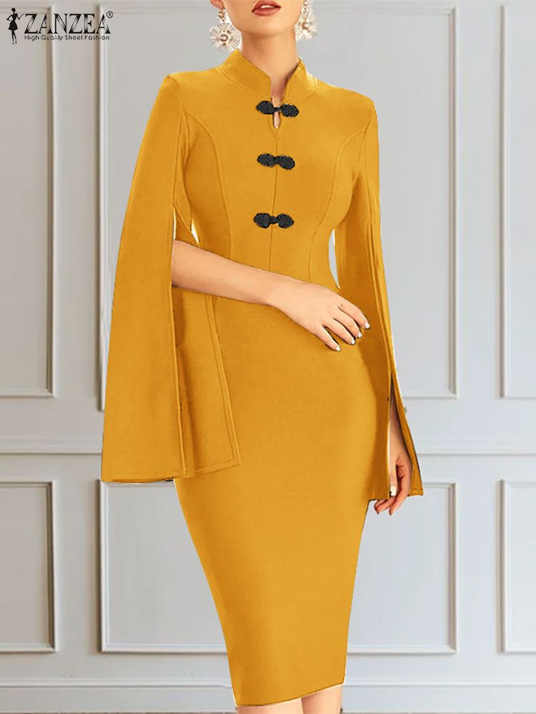 スーツ・フォーマル・ドレス L'or Cape collar Dress AISIZE Women's Vintage 1940s Half Collar Batwing Cape Party