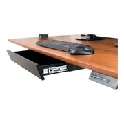 Stand Up Desk Store Add-On Office Sliding Under-Desk Drawer Storage Organizer for Standing Desks | Requires 14 of Front to Back Clearance Beneath Desks And Tables Black