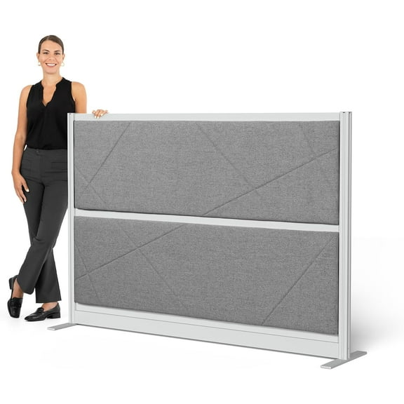 Stand Up Desk Store Tranquility Modular Wall and Sound Absorbing Room Divider | Sound Dampening Acoustic Modular Wall Panels for Office | Cubicle Noise Reduction and Partition (70'' x 48'')