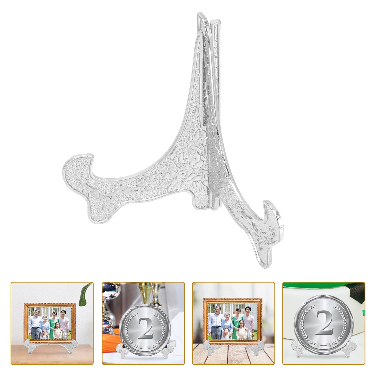Stand Display Plate Holder Easel Metal Picture Photo Frame Stands