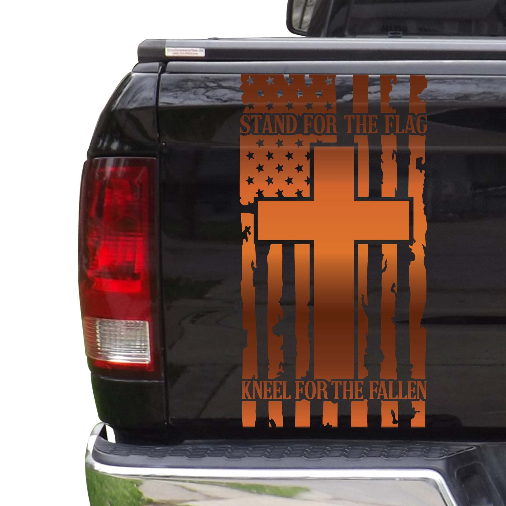 Stand For The Flag Kneel For The Fallen Distressed American Flag with ...