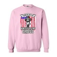 thumbnail image 1 of Stand For The Flag Kneel For The Cross Army Necklace DT Crewneck Sweatshirt, 1 of 2