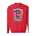thumbnail image 1 of Stand For The Flag Kneel For The Cross Army Necklace DT Crewneck Sweatshirt, 1 of 2