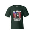 thumbnail image 1 of Stand For The Flag Kneel For The Cross Army USA DT Youth Kids T-Shirt Tee, 1 of 2
