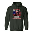 thumbnail image 1 of Stand For The Flag Kneel For The Cross Soldier Flag DT Sweatshirt Hoodie, 1 of 2