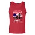 thumbnail image 1 of Stand For The Flag Kneel For The Cross Soldier Flag USA DT Adult Tank Top, 1 of 2