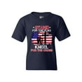 thumbnail image 1 of Stand For The Kneel For The Cross Soldier USA DT Youth Kids T-Shirt Tee, 1 of 2