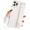 thumbnail image 1 of Stand Holder Case Compatible with iPhone 11, Foldable Kickstand Design, Soft Silicone Protective Case with Hand Holder (White, iPhone 11), 1 of 14