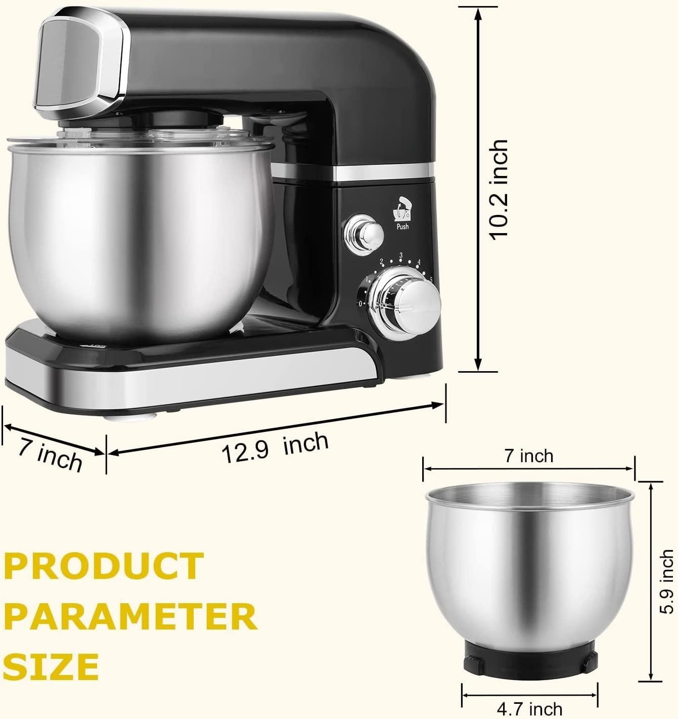 Stand Mixer,3.2Qt Small Electric Food Mixer,6 Speeds Portable