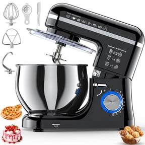 Stand Mixer, 5.3QT Tilt-Head Kitchen Mixer with Stainless Steel Bowl, 10 Speeds, Dough Hook, Beater & Whisk for Bread Dough, Cakes & Cookies