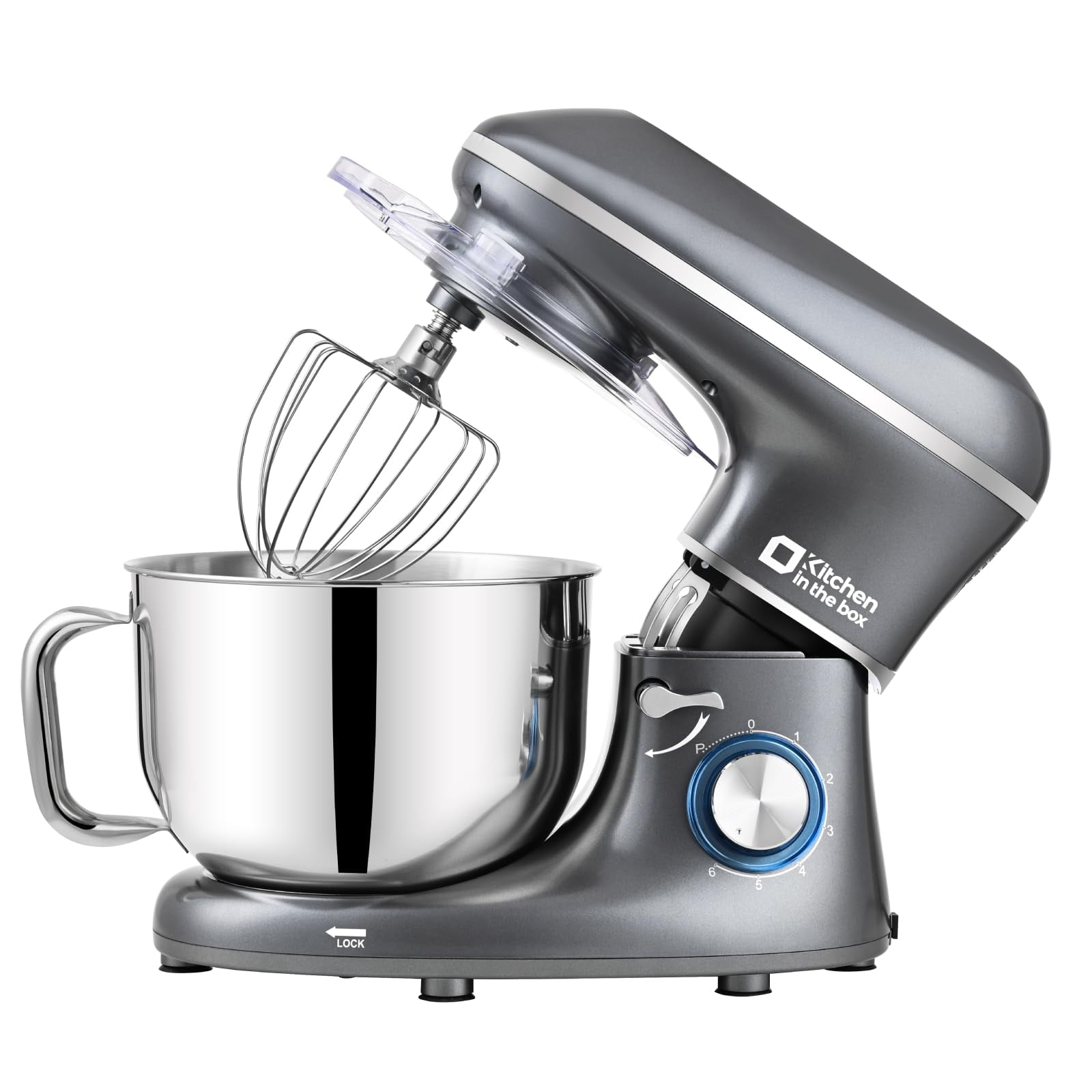HomeChef 6.5 QT 6-Speed Tilt-Head Stand Mixer – Versatile Baking Tool
