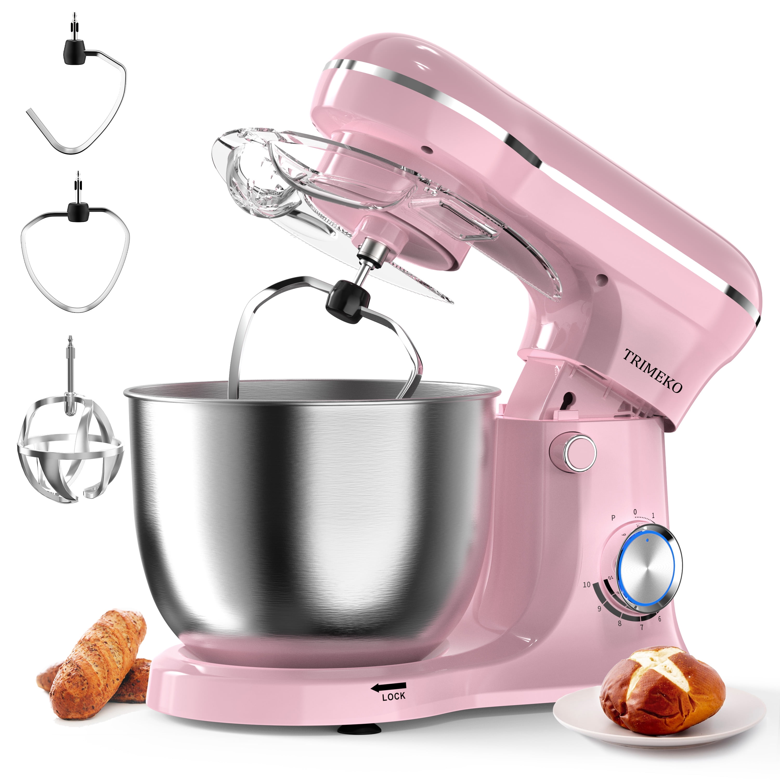 Stand Mixer, 6.5QT Kitchen Electric Food Mixer 10Speed TiltHead Dough