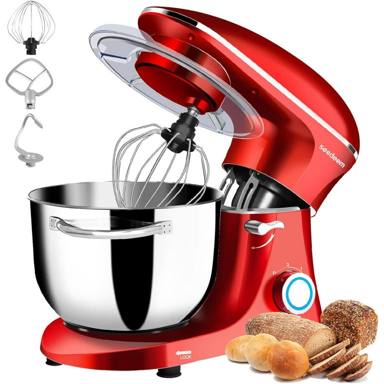 Stand Mixer, 6Qt Electric Food Mixer, 660W 6-Speeds Tilt Stand Mixer, 6Qt Electric Food Mixer, 660W 6-Speeds Tilt
