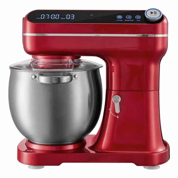 Stand Mixer, 7.4 Qt Tilt-Head, 500W Electric, 12 Speeds, Stainless Steel Bowl, Splash Guard, Dough Hook, Whisk, Beater