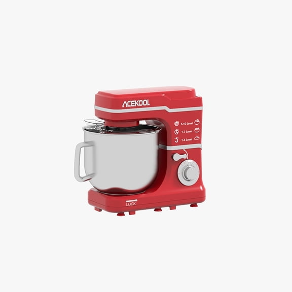 Stand Mixer - 7.5QT Bowl With Handle, 10-Speed Settings, Dough Hook, 660W Motor, Tilt-Head Design, Champagne Gold