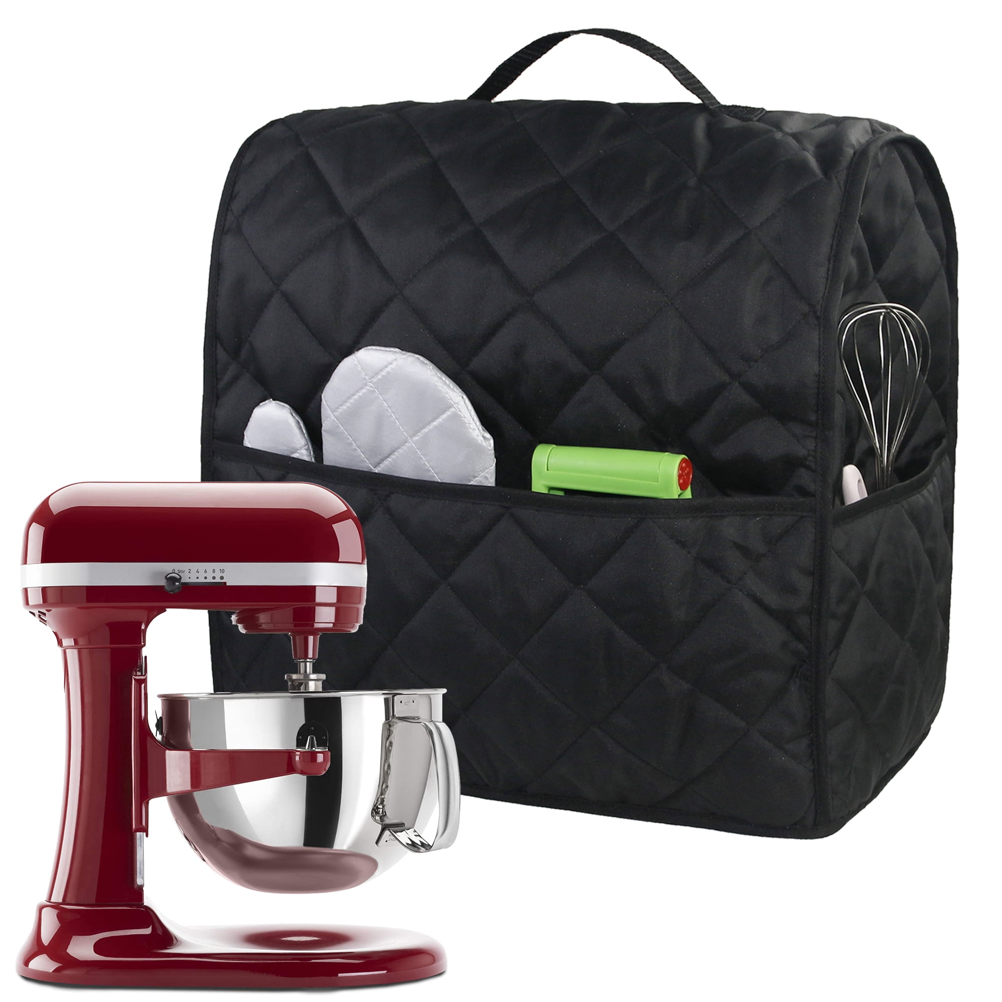 Stand Mixer Dust Cover with 3 Pockets Compatible with KitchenAid Tilt