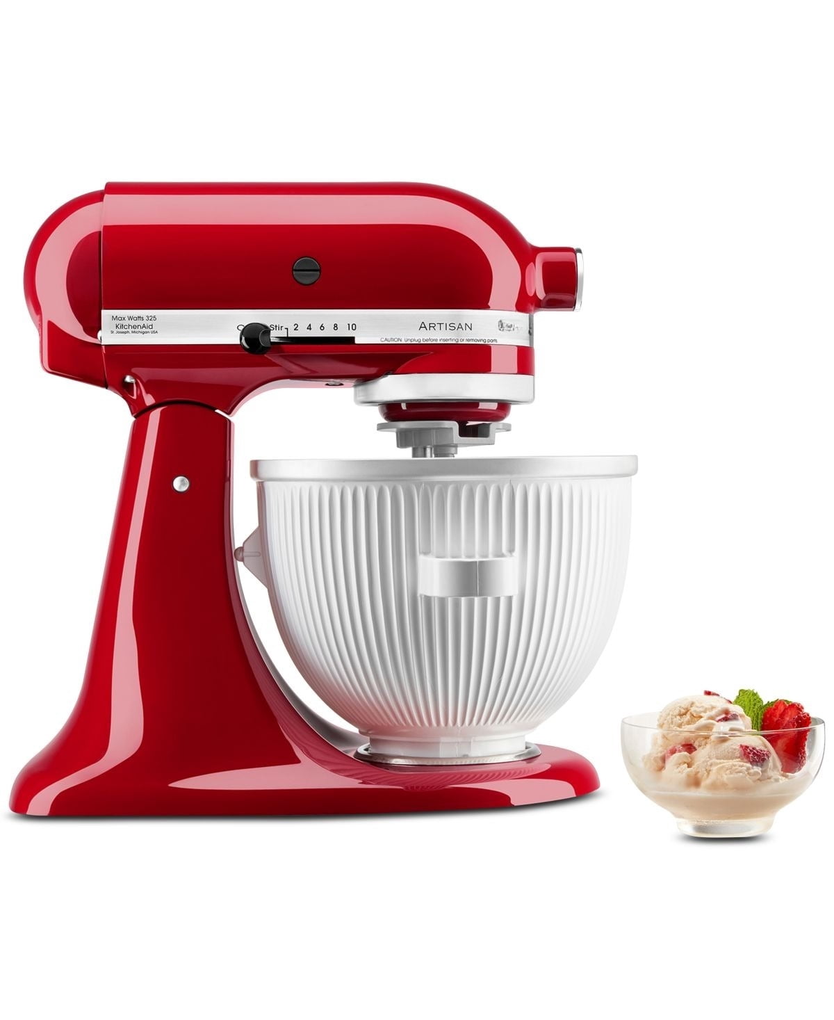 Stand Mixer Ice Cream Maker Attachment - Compatible with Most Stand Mixers - Makes Ice Cream, Gelato, Sorbet