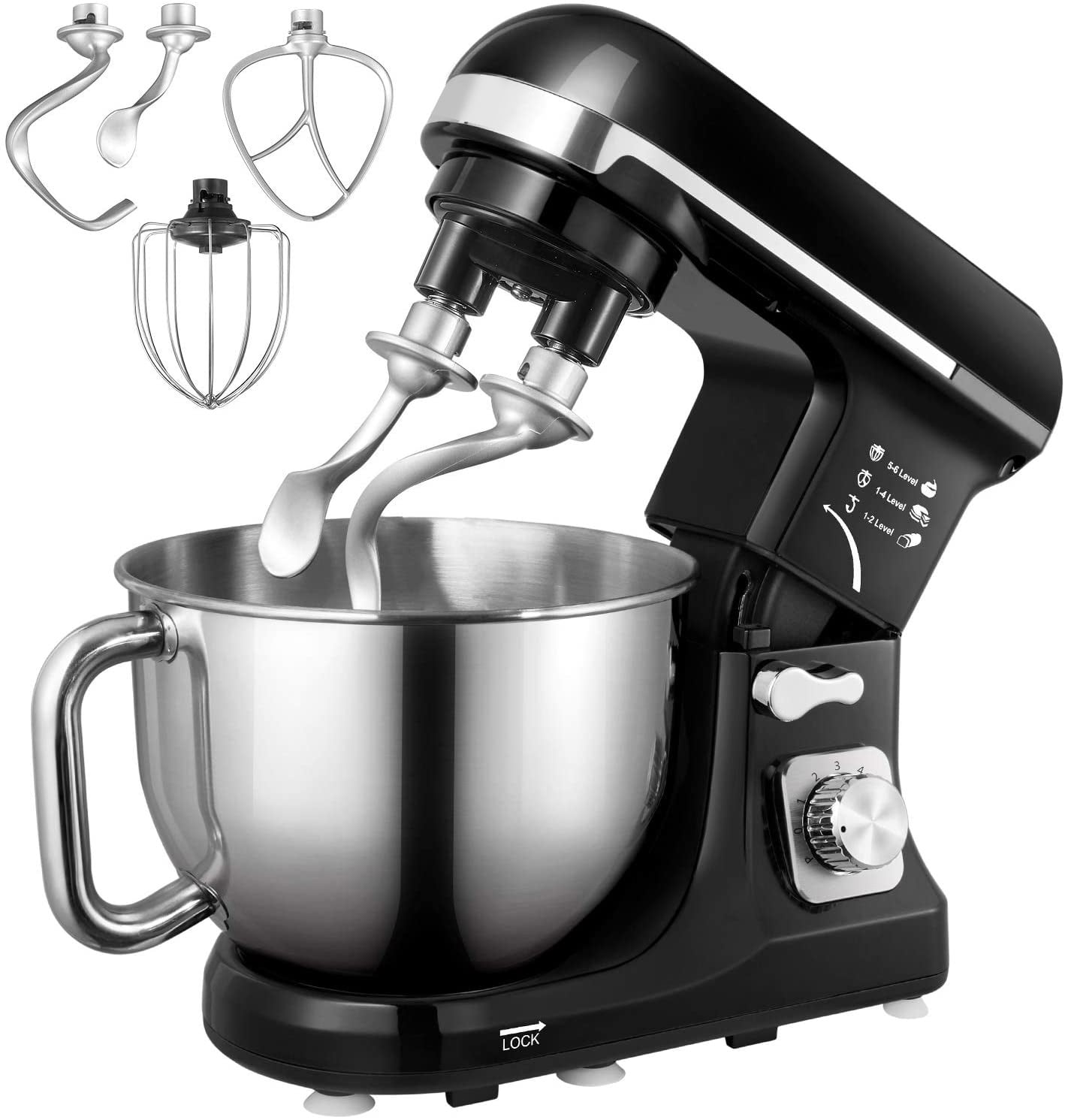 Howork (Stand Mixer) 10 Speed -6.5QT Stainless Steel Bowl *No Attachments*  Black