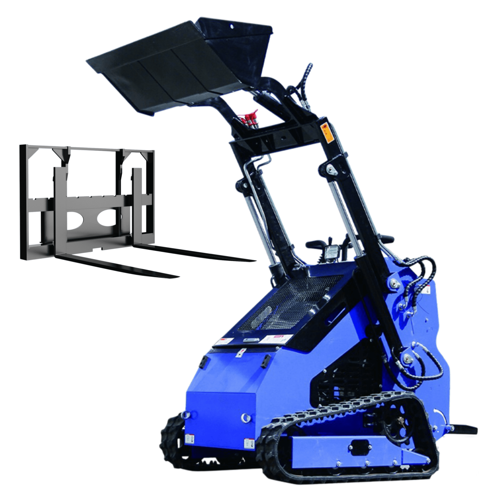 Stand-On Mini Skid Steer Loader with 23Hp EPA Gasoline Engine, With ...