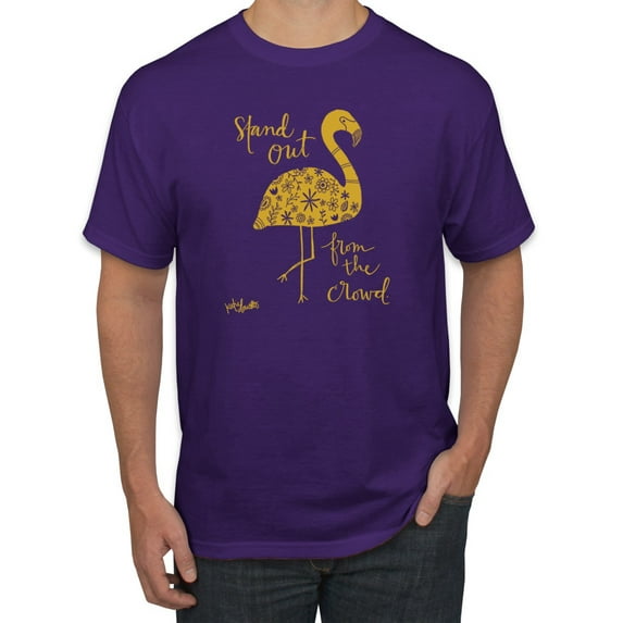 Stand Out From The Crowd Be Different Inspirational Inspirational/Christian Men's Graphic T-Shirt, Purple, 3XL