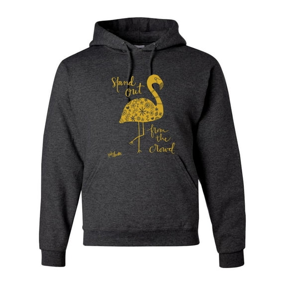 Stand Out From The Crowd Be Different Inspirational Inspirational/Christian Unisex Graphic Hoodie Sweatshirt, Heather Black, 3XL