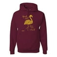 thumbnail image 1 of Stand Out From The Crowd Be Different Inspirational Inspirational/Christian Unisex Graphic Hoodie Sweatshirt, Maroon, Small, 1 of 3