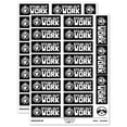 thumbnail image 1 of Stand Out Work Peacock Teacher Student School Sticker Set - Black - Matte Finish - 2.00" Large, 1 of 7