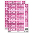 thumbnail image 1 of Stand Out Work Peacock Teacher Student School Sticker Set - Hot Pink - Matte Finish - 2.00" Large, 1 of 7