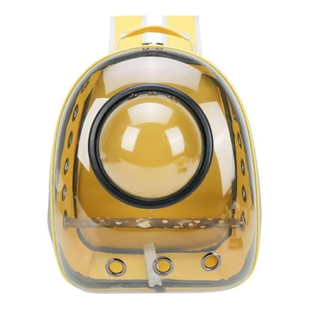 Stand Perch Perch Transparent Birdcages Breathable Bird Cage Parrot Out Backpack Yellow