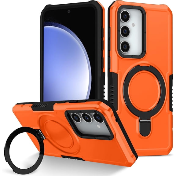 Stand Phone Case for Samsung Galaxy Note 20 5G Hard PC+Soft TPU+Fulcrum Bracket Phone Case Shockproof Anti-Drop Protective Phone Cover Military Cases Bult-in Hidden Bracket Red