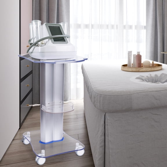 Stand Rolling Cart 2 Tier SPA Mobile Trolley Holder Beauty Salon Medical Machine