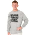 thumbnail image 1 of Stand Show Never Give Up Inspiration Long Sleeve TShirt Men Women Brisco Brands L, 1 of 6