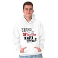 thumbnail image 1 of Stand Sit Kneel Religious Jesus Unisex Plus Fleece Graphic Hoodie Brisco Brands 4X, 1 of 5
