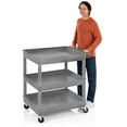 thumbnail image 1 of Stand Steady 24" x 32" Tubstr Three Shelf Tub Utility Cart - Gray, 1 of 8