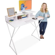Stand Steady Adult Collection Modern Character Ergonomic Design Joy Desk, White