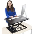 thumbnail image 1 of Stand Steady X-Elite Pro Standing Desk Converter | Instantly Convert Any Desk into a Stand Up Desk | Easy Lift Height Adjustable Standing Desk | No Assembly Required (28 x 20 / Black), 1 of 9