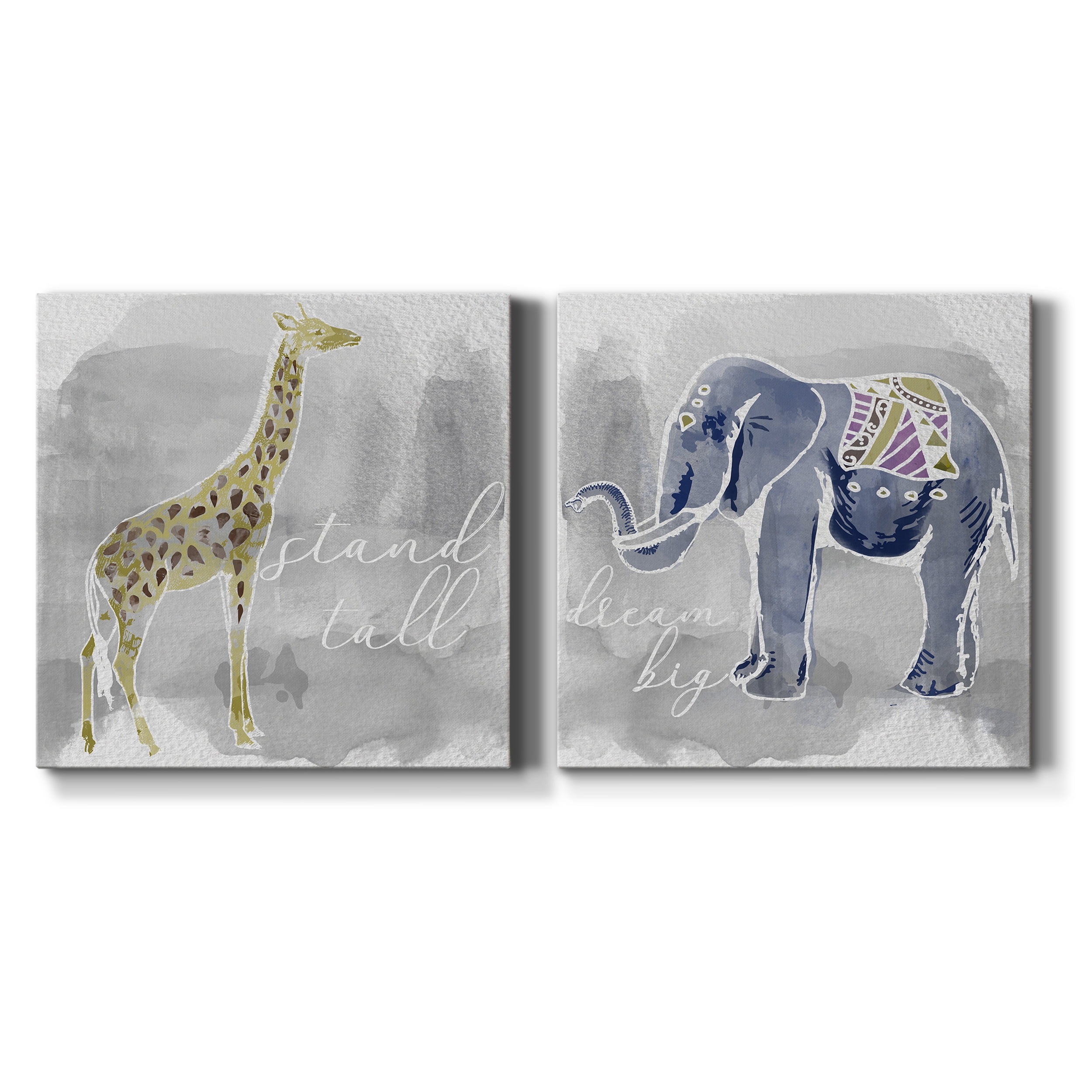 Stand Tall - Premium Gallery Wrapped Canvas - Ready to Hang Set of 2 - 24 x 24 Each