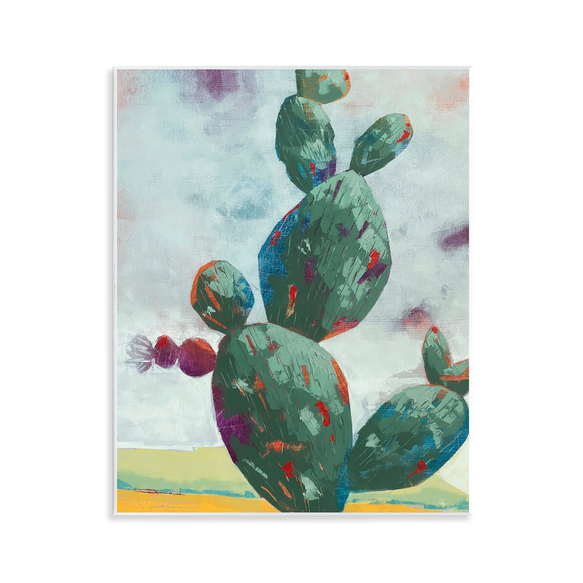 Stand Tall Rounded Cacti Wall Plaque Art, design by Dianna Fritzler
