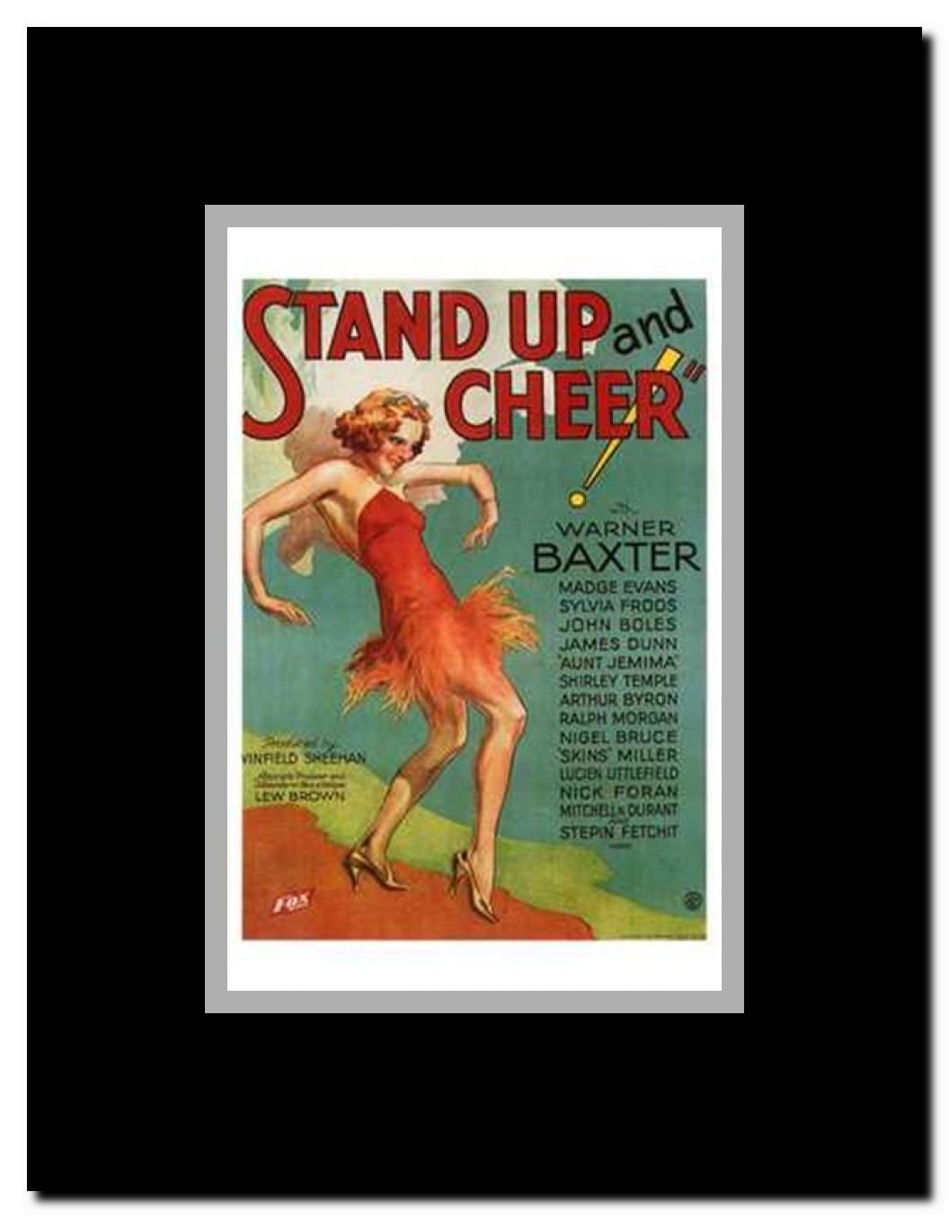 Stand Up Cheer Framed Movie Poster