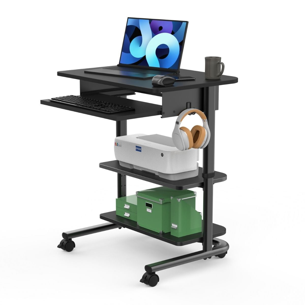 Stand up desk 2024 store keyboard tray