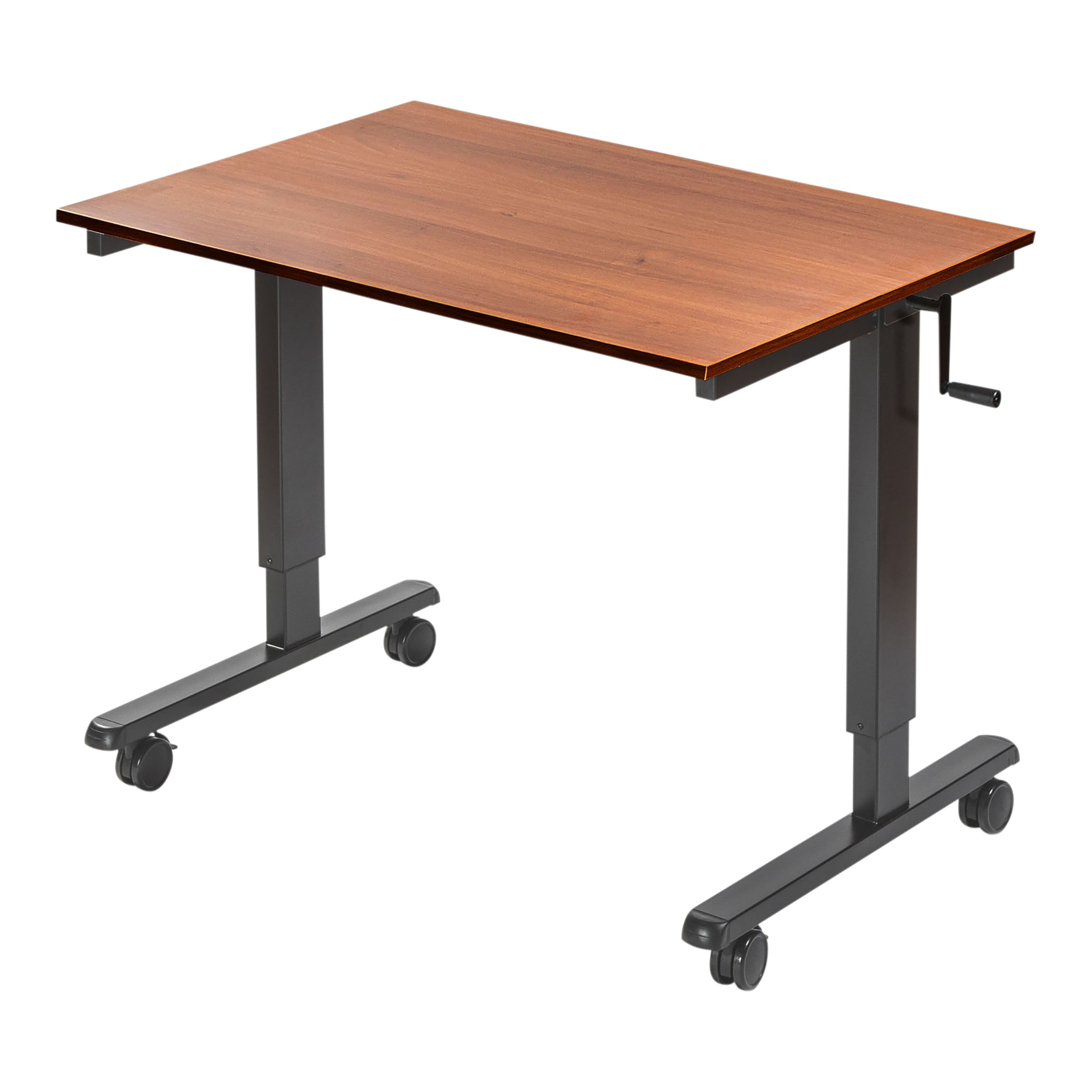 Stand up desk store 2024 crank adjustable height standing desk