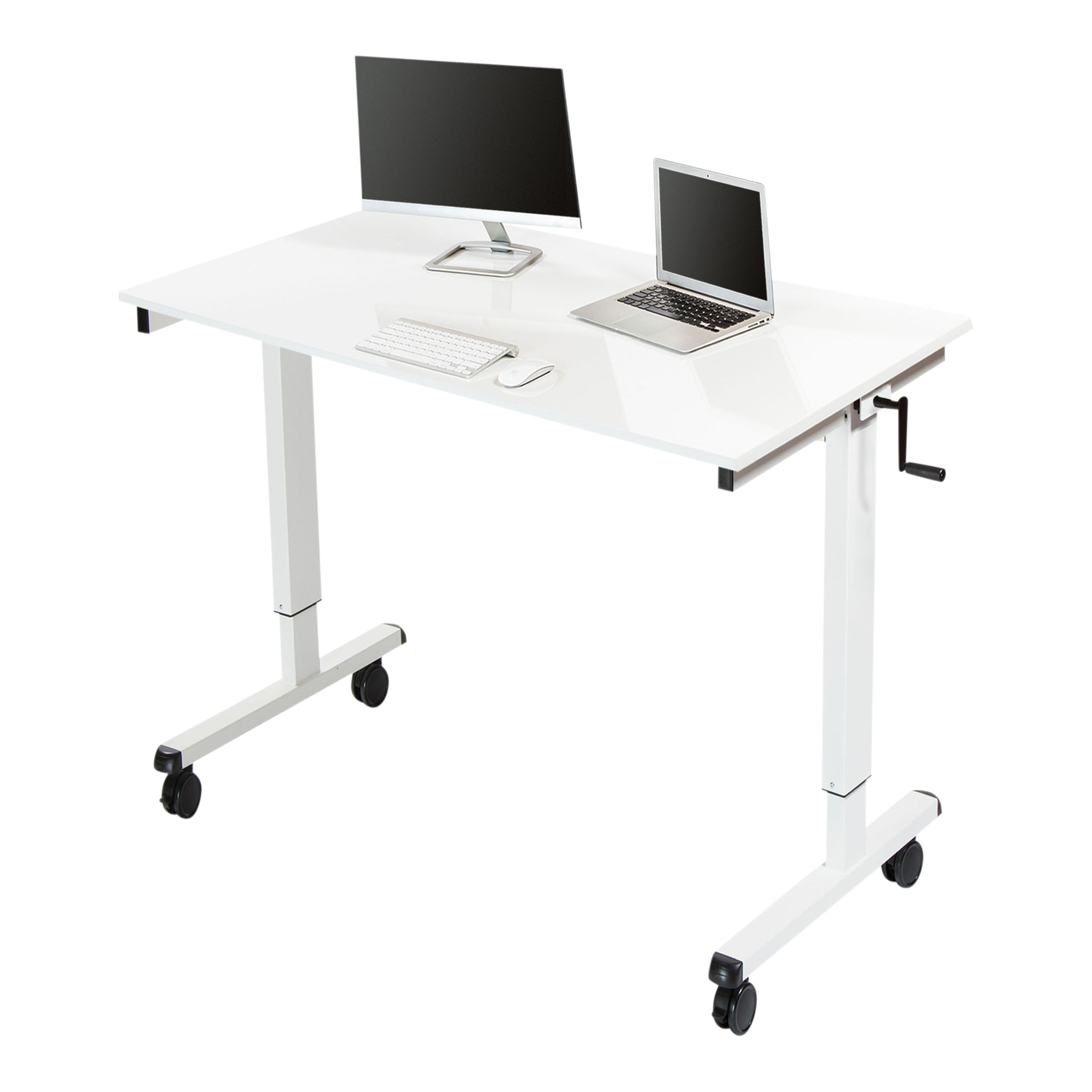 Stand Up Desk Store Crank Adjustable Height Rolling Standing Desk