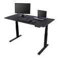 thumbnail image 1 of Stand Up Desk Store Dual Motor Electric Adjustable Height Standing Desk with EZ Assemble Steel Frame (Black Frame/Matte Black Top, 60" Wide), 1 of 6