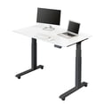 thumbnail image 1 of Stand Up Desk Store Electric Adjustable Height Standing Desk with Programmable Memory (Charcoal Frame/Gloss White Top, 48" Wide), 1 of 8