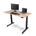 thumbnail image 1 of Stand Up Desk Store Electric Adjustable Height Standing Desk with Programmable Memory (Charcoal Frame/Natural Walnut Top, 60" Wide), 1 of 4